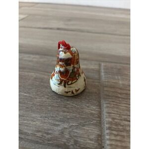 Vintage Paper‎ Mache Christmas Bell Ornament